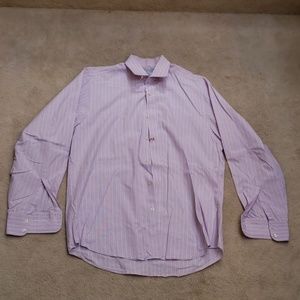 Charles Thrwhitt Slim fit purple stripe dress shir